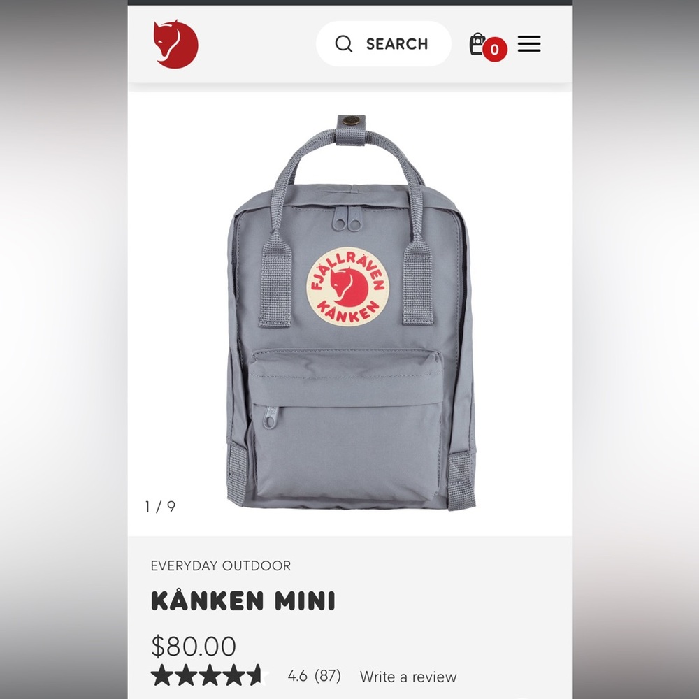 Fjallraven kanken small backpack